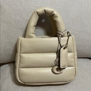 Coach Mini Pillow Tote Bag in Ivory